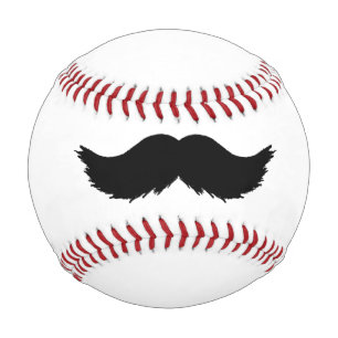 Balle De Baseball Moustache noire furtive
