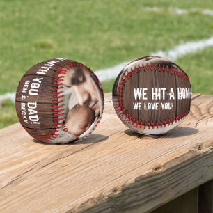 Balle De Baseball Multi Photo Home Run Papa Fête des pères