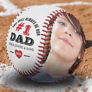 Balle De Baseball N°1 Papa Toujours Collage Photo Fête des Pères