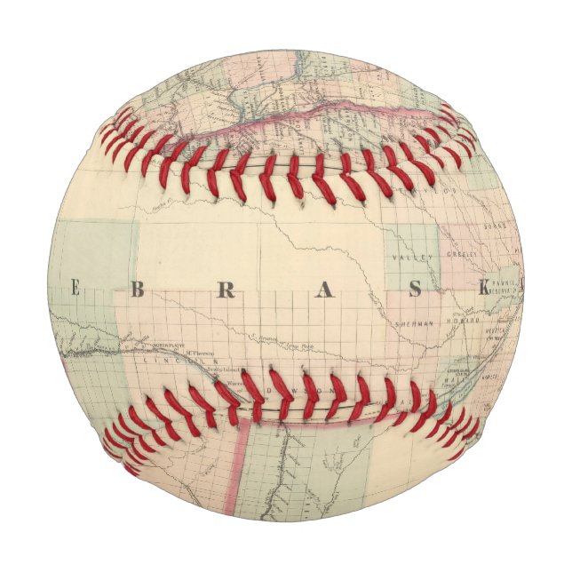 Balle De Baseball Nebraska 2 (Devant)