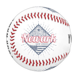 Balle De Baseball Newark City New Jersey États-Unis Vintage USA