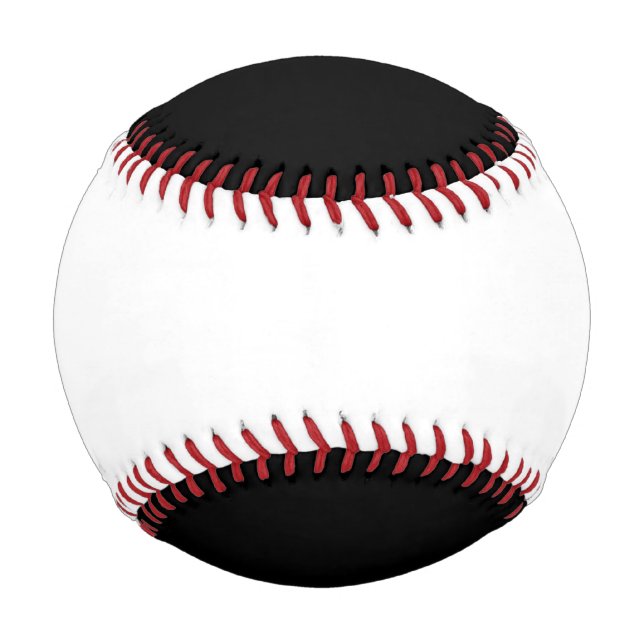 Balle De Baseball Noir et blanc (Devant)