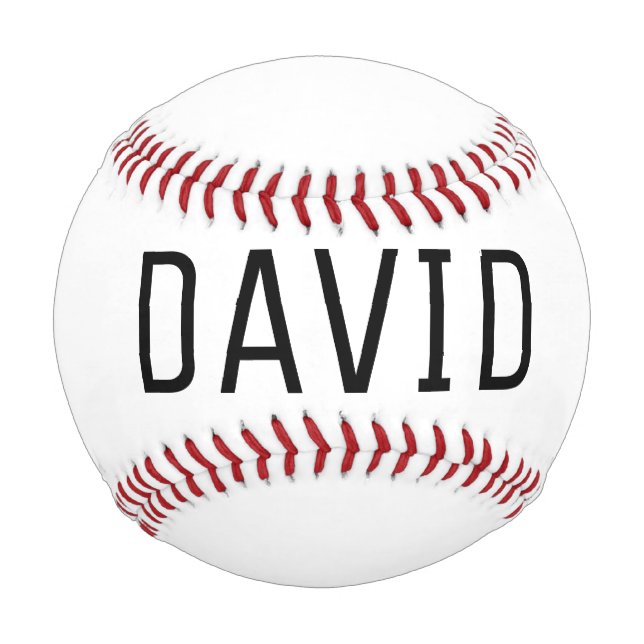 Balle De Baseball Nommez-le David Baseball Ball (Devant)