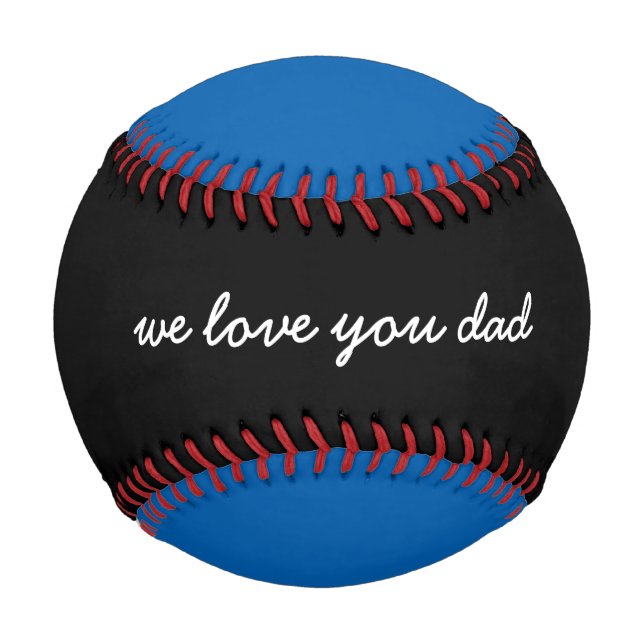 Balle De Baseball Nous t'aimons Papa Cadeaux de Fêtes des pères spéc (Devant)