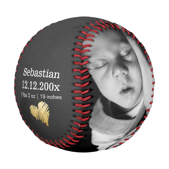 Balle De Baseball Nouveau Bébé Personnalisé Un D'Un Genre (Angle)