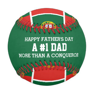 Balle De Baseball Numéro personnalisé 1 Fête des pères DAD Drapeau P