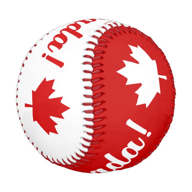 Balle De Baseball O Feuille d'érable du Canada (Angle)
