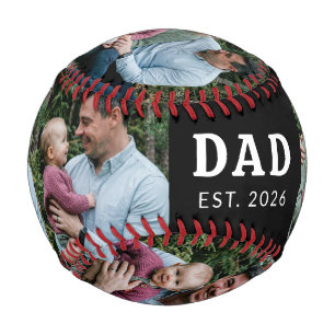 Balle De Baseball Papa a établi Bold Modern Black 3 Photo