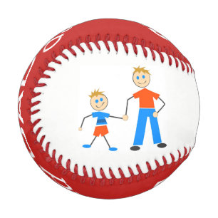 Balle De Baseball Papa et son fils