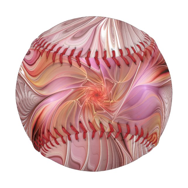 Balle De Baseball Papillon Abstrait coloré Imaginaire Fractal Art (Devant)