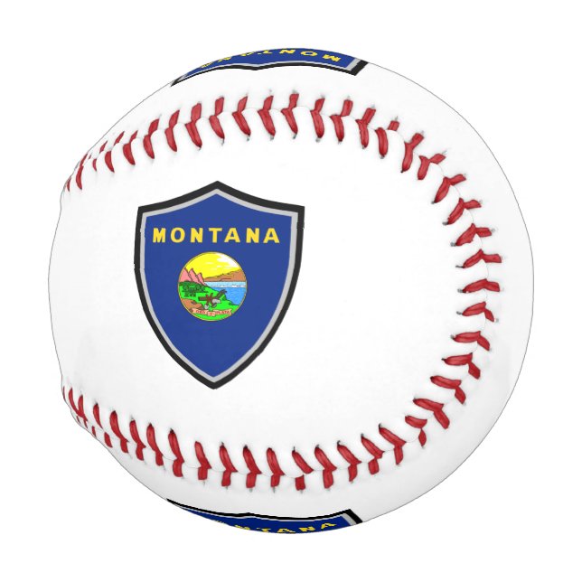 Balle De Baseball Pavillon Montana baseball (Devant Droite)