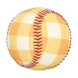 Balle De Baseball Peach En vichy Plaid Cottagecore