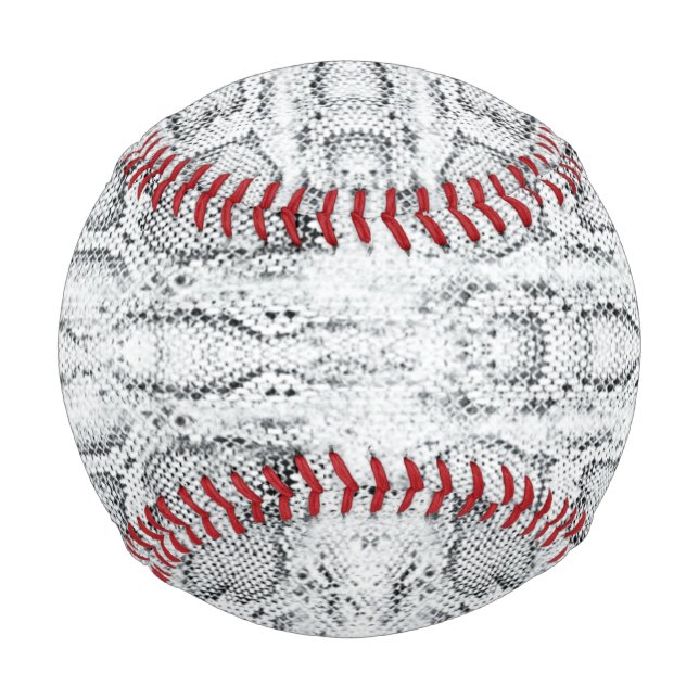 Balle De Baseball Peau blanche Python Snake Print (Devant)