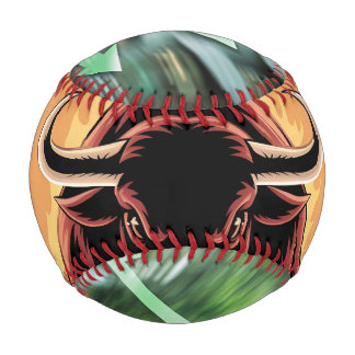 Balle De Baseball Pelota de Béisbol Toro Agresivo de Grandes Cuernos