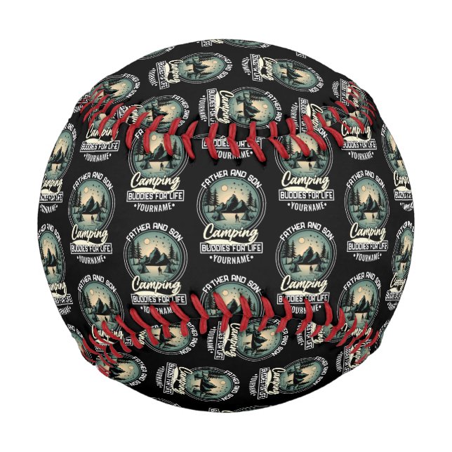 Balle De Baseball Père Et Fils Camping Éminents À Vie (Devant)