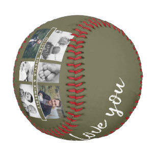 Balle De Baseball Père vert avec enfants et famille papa Photo