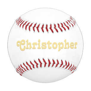 Balle De Baseball Personnalisé Monogramme Nom Joueur Team Coach Clu