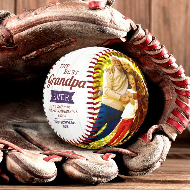 Balle De Baseball Personnalisé Russe Meilleur grand-père Jamais Père (Créateur téléchargé)
