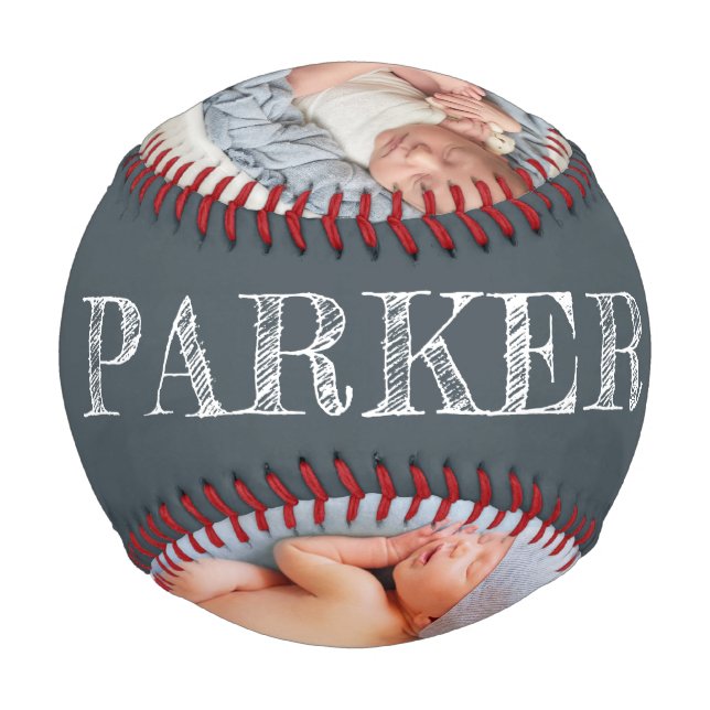 Balle De Baseball Photo de Baby shower personnalisée (Devant)