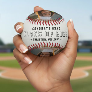 Balle De Baseball Photo de la promotion de diplômés Félicitations di