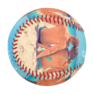 Balle De Baseball Photo et texte personnalisés - Votre propre design