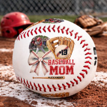 Photo personnalisée pour maman de baseball