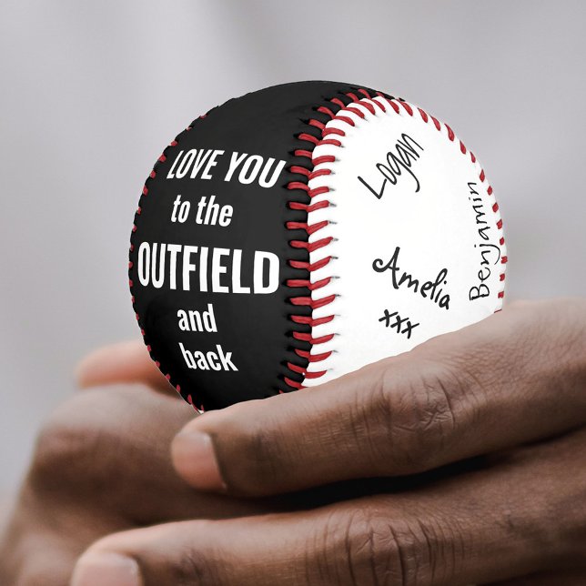 Balle De Baseball Photo signée Black & White Signature Baseball (Créateur téléchargé)