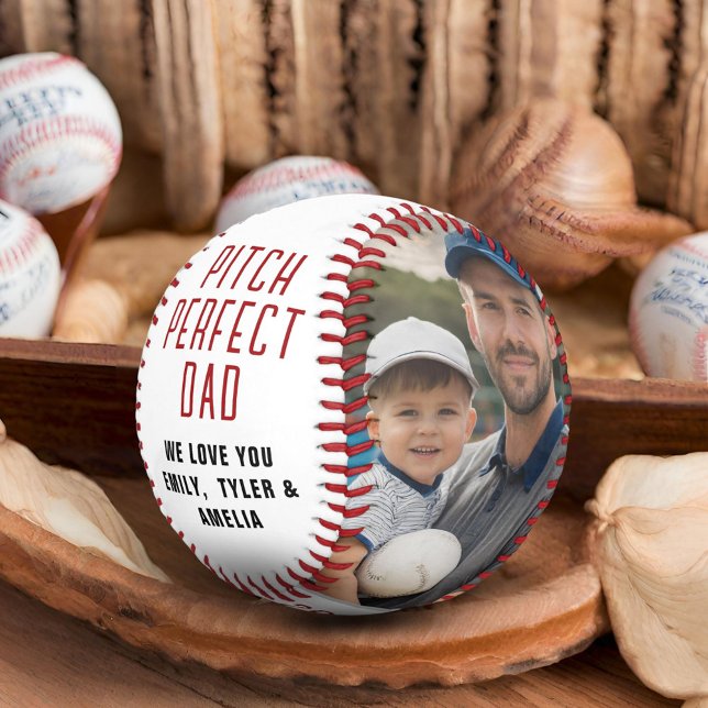 Balle De Baseball Pitch Perfect Papa père sceau 2 Photo Collage (Créateur téléchargé)