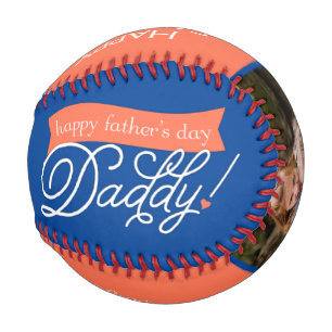 Balle De Baseball Pour Daddy Blue Happy Fête des pères Photo Basebal