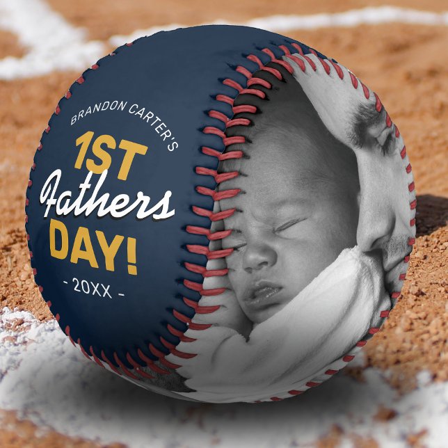 Balle De Baseball Premier papa de Fête des pères (Créateur téléchargé)