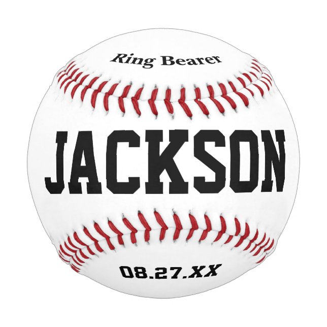 Balle De Baseball Proposition du porteur de bague cadeau de l'ours d (Devant)