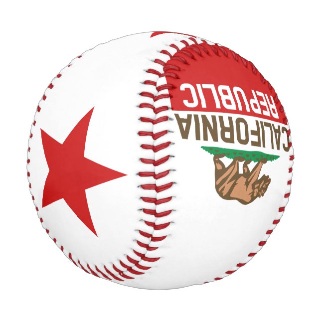 Balle De Baseball RÉPUBLIQUE DE CALIFORNIE Drapeau d'État (Angle)