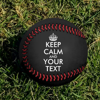 Balle De Baseball Restez calme et continuez - Créez votre propre