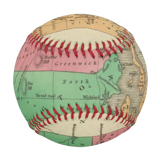 Balle De Baseball Rhode Island 6 (Devant)
