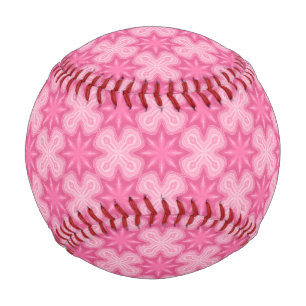 Balle De Baseball Rose Et Blanc