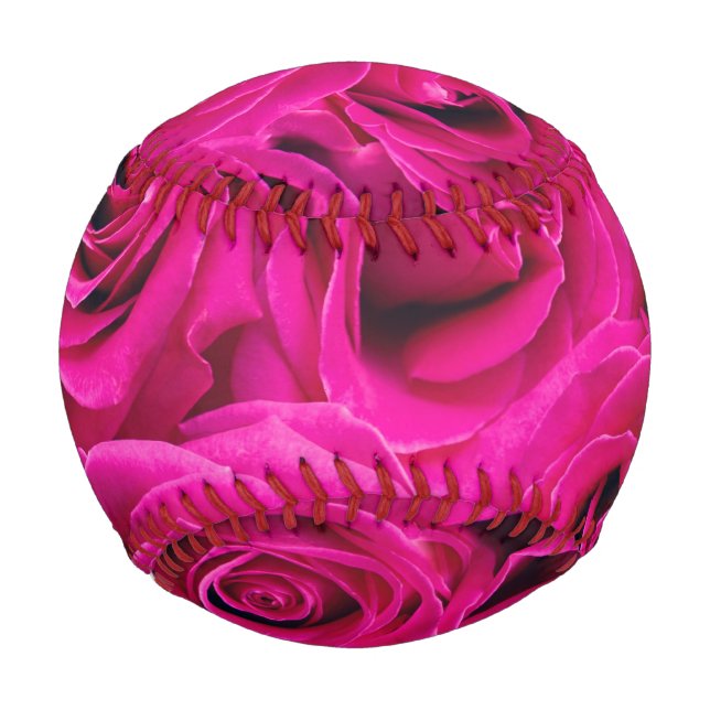 Balle De Baseball Roses roses (Amour et Romance) (Devant)