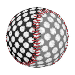 Balle De Baseball Ruban de fleurs blanches par Kenneth Yoncich