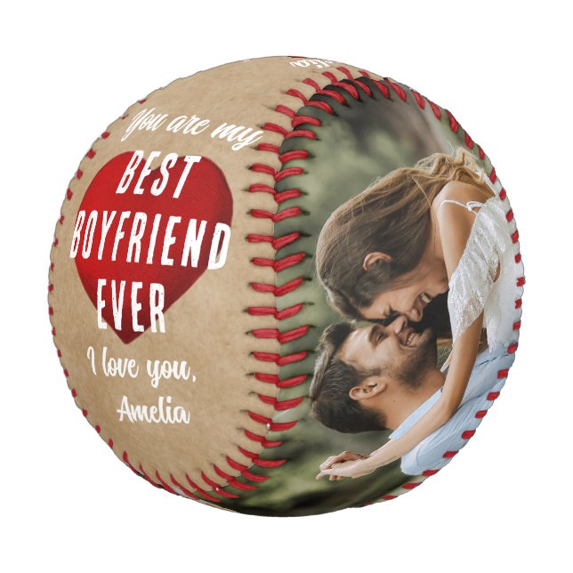 Balle De Baseball Rustique Mon meilleur copain Jamais Red Heart 2 Ph (Angle)