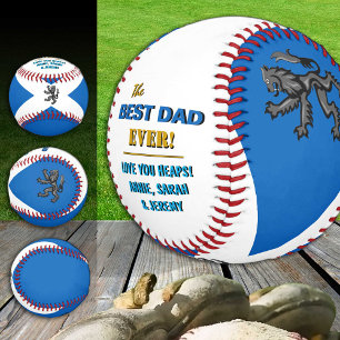 Balle De Baseball Scotland Best Dad, patriotique papas, drapeau écos