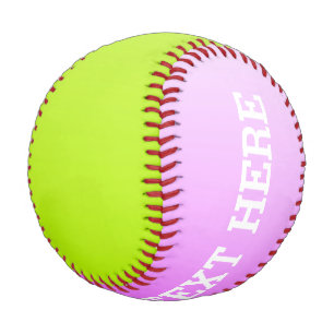 Balle De Baseball Seules les couleurs dégradées - vert ressort et ro