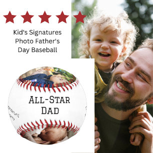 Balle De Baseball Signatures de l'enfant papa étoilé Fête des pères 