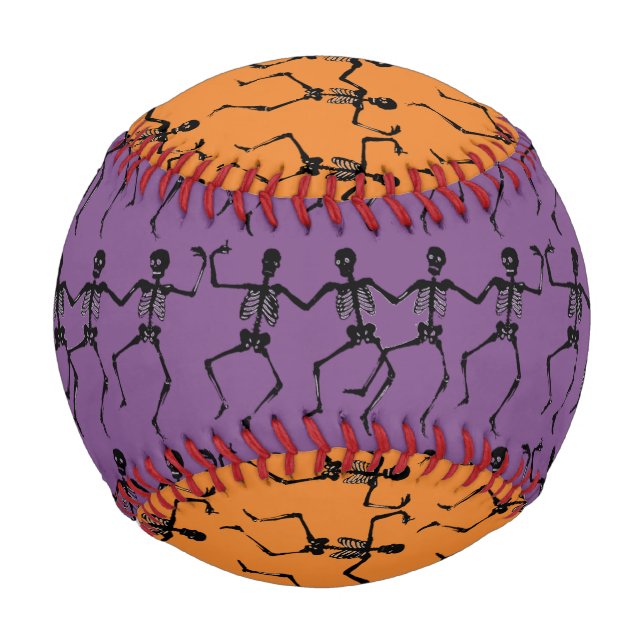 Balle De Baseball Skeletons dansants Halloween Thunder_Cove (Devant)