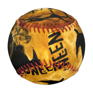 Balle De Baseball Sorcière noire Halloween Baseball