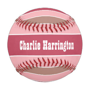 Balle De Baseball Stripes Motif personnalisé monogramme baseball