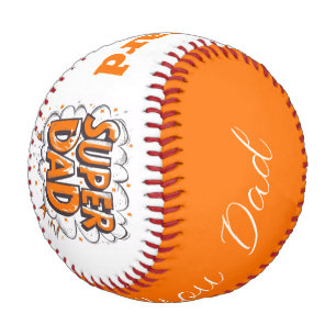Balle De Baseball Super Papa We Love You with Name
