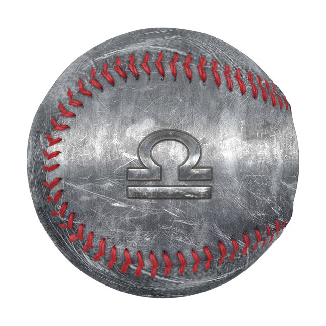 Balle De Baseball Symbole zodiaque de la bibliothèque de style métal (Devant Gauche)