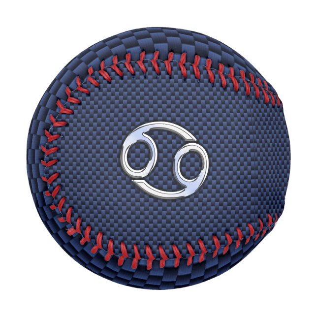 Balle De Baseball Symbole zodiaque du cancer de l'argent Marine Fibr (Devant Gauche)