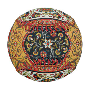Balle De Baseball Tapis Élegant Tapisserie Perse Antique Riche