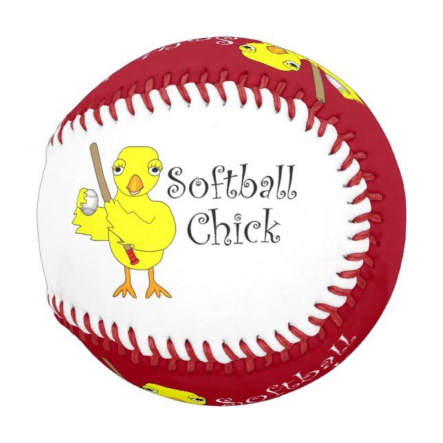 Balle De Baseball Texte de sélection de softball (Devant Droite)