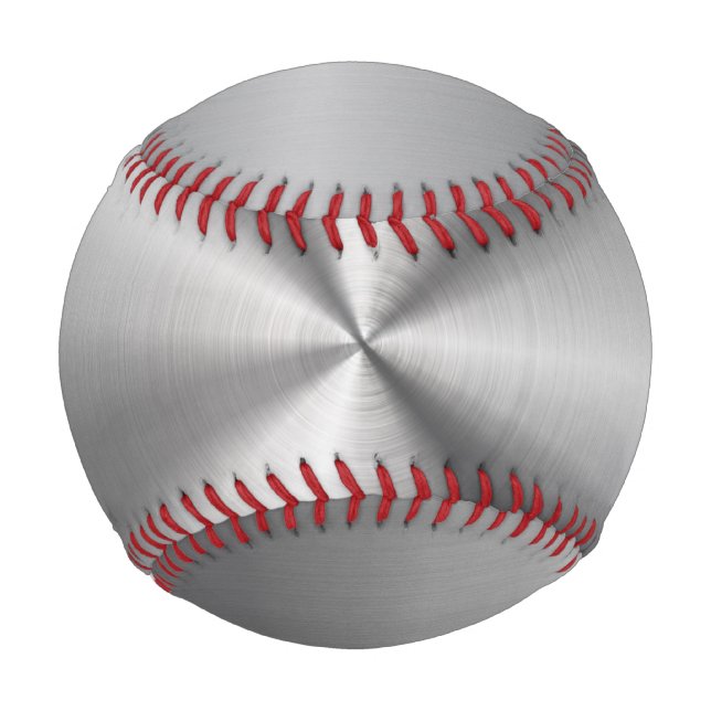 Balle De Baseball Texture métallique radiale personnalisée (Devant)